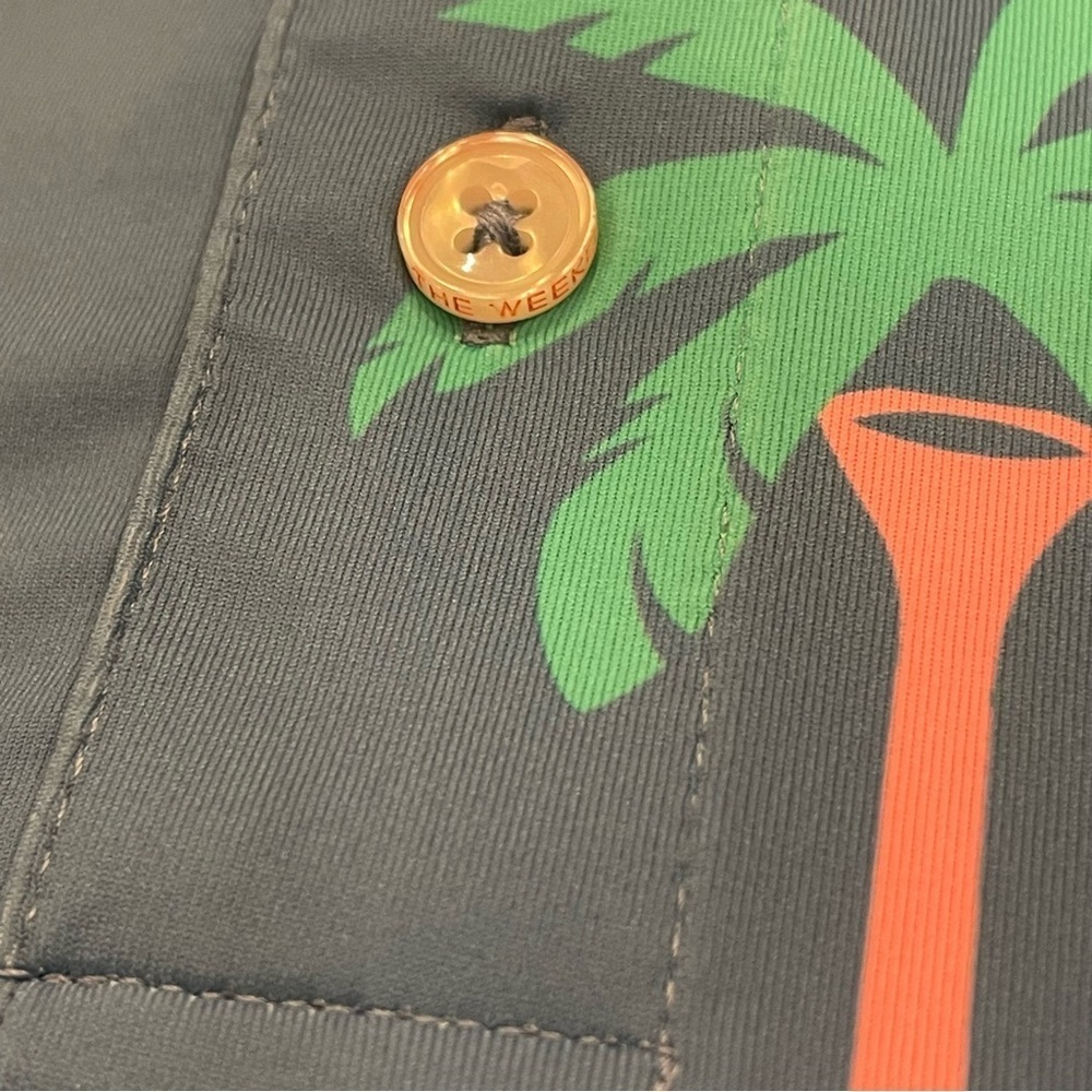 Chubbies Performance Palm Tree Golf Tee Polo Size XXL - Picture 6 of 11